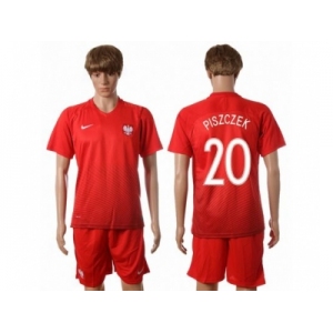 Poland #20 Piszczek Away Soccer Country Jersey