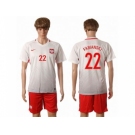 Poland #22 Fabianski Home Soccer Country Jersey