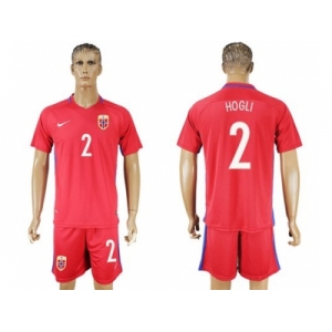Norway #2 Hogli Home Soccer Country Jersey