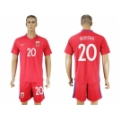 Norway #20 Berisha Home Soccer Country Jersey