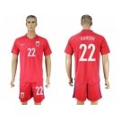 Norway #22 Hansen Home Soccer Country Jersey