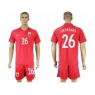 Norway #26 Grogaard Home Soccer Country Jersey