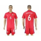 Norway #6 Nordtveit Home Soccer Country Jersey