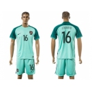 Portugal #16 J.Mario Away Soccer Country Jersey