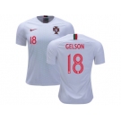 Portugal #18 Gelson Away Soccer Country Jersey