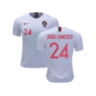 Portugal #24 Joao Cancelo Away Soccer Country Jersey