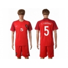 Portugal #5 F.Coentrao Home Soccer Country Jersey
