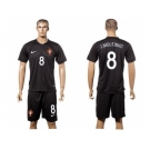 Portugal #8 J.Moutinho SEC Away Soccer Country Jersey