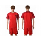 Portugal Blank Home Soccer Country Jersey