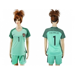 Women Portugal #1 Patricio Away Soccer Country Jersey