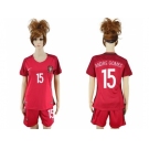 Women Portugal #15 Andre Gomes Home Soccer Country Jersey