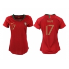 Women Portugal #17 Nani Home Soccer Country Jerseys