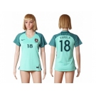 Women Portugal #18 Varela Away Soccer Country Jersey