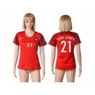 Women Portugal #21 Nuno Gomes Home Soccer Country Jersey