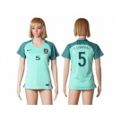 Women Portugal #5 F.Coentrao Away Soccer Country Jersey1