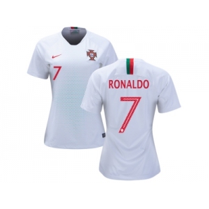 Women Portugal #7 Ronaldo Away Soccer Country Jerseys