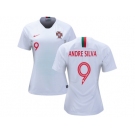 Women Portugal #9 Andre Silva Away Soccer Country Jersey