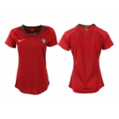 Women Portugal Blank Home Soccer Country Jerseys