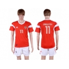 Russia #11 Zabolotny Home Soccer Country Jersey