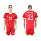 Russia #23 Kombarov Federation Cup Home Soccer Country Jersey