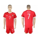 Russia #7 Poloz Federation Cup Home Soccer Country Jersey