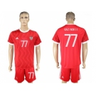 Russia #77 Gazinskii Federation Cup Home Soccer Country Jersey