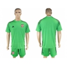 Russia Blank Green Goalkeeper Soccer Country Jersey