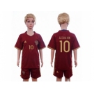 Russia #10 Arshavin Home Kid Soccer Country Jersey