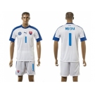 Slovakia #1 Mucha Home Soccer Country Jersey