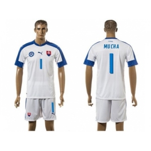 Slovakia #1 Mucha Home Soccer Country Jersey