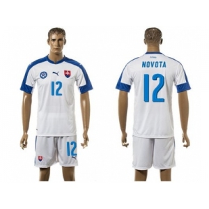 Slovakia #12 Novota Home Soccer Country Jersey