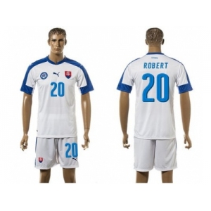 Slovakia #20 Robert Home Soccer Country Jersey