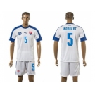 Slovakia #5 Norbert Home Soccer Country Jersey