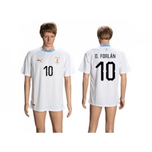 Uruguay #10 D.Forlan Away Soccer Country Jersey