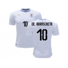 Uruguay #10 De Arrascaeta Away Soccer Country Jersey