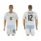 Uruguay #12 Campana Away Soccer Country Jersey