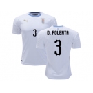 Uruguay #3 D.Polenta Away Soccer Country Jersey