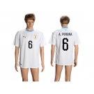 Uruguay #6 A.Pereira Away Soccer Country Jersey