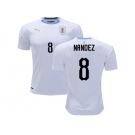 Uruguay #8 Nandez Away Soccer Country Jersey