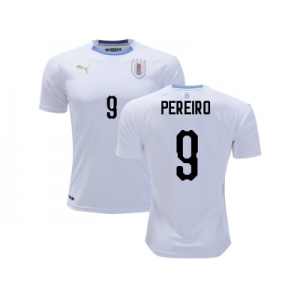 Uruguay #9 Pereiro Away Soccer Country Jersey