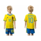 Sweden #10 Ibrahimovic Home Kid Soccer Country Jersey