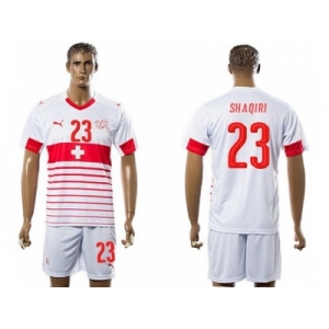 Switzerland #23 Shaqiri Away Soccer Country Jersey