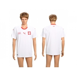 Switzerland Blank Away Soccer Country Jersey