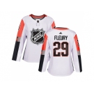Women Adidas Vegas Golden Knights #29 Marc-Andre Fleury White 2018 All-Star Pacific Division Authentic Stitched NHL Jersey