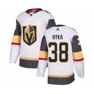 Women Adidas Vegas Golden Knights #38 Tomas Hyka Authentic White Away NHL Jersey
