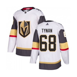 Women Adidas Vegas Golden Knights #68 T.J. Tynan Authentic White Away NHL Jersey