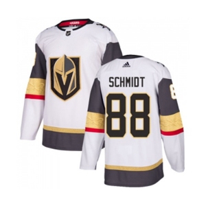 Women Adidas Vegas Golden Knights #88 Nate Schmidt Authentic White Away NHL Jersey