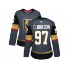 Women Adidas Vegas Golden Knights #97 David Clarkson Authentic Gray Home NHL Jersey