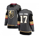 Women Vegas Golden Knights #17 Vegas Strong Authentic Black Home Fanatics Branded Breakaway NHL Jersey