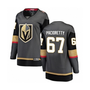 Women Vegas Golden Knights #67 Max Pacioretty Authentic Black Home Fanatics Branded Breakaway NHL Jersey